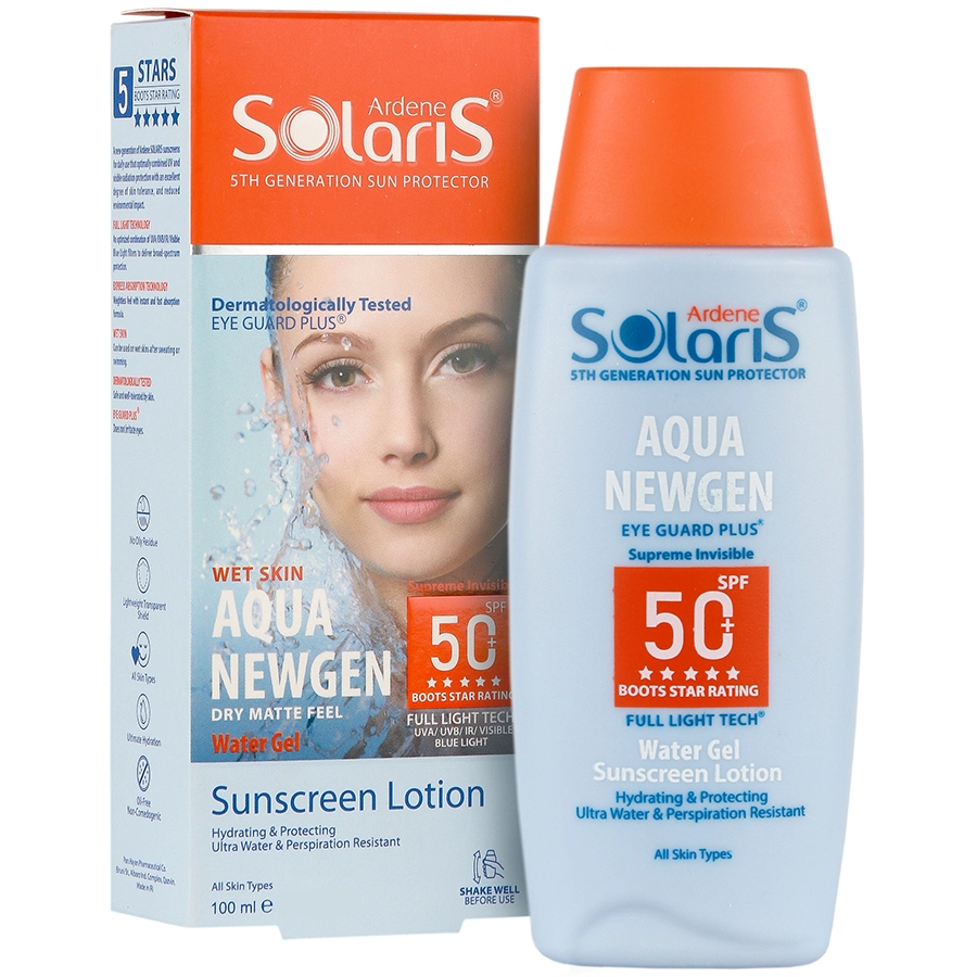 لوسیون آبی ضد آفتاب آکوا نیوژن SPF50 فاقدچربی سولاریس