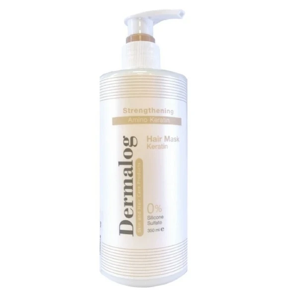ماسک مو روغن آرگان و کراتین هیدرولیز شده 350 میلی لیتر درمالوگ