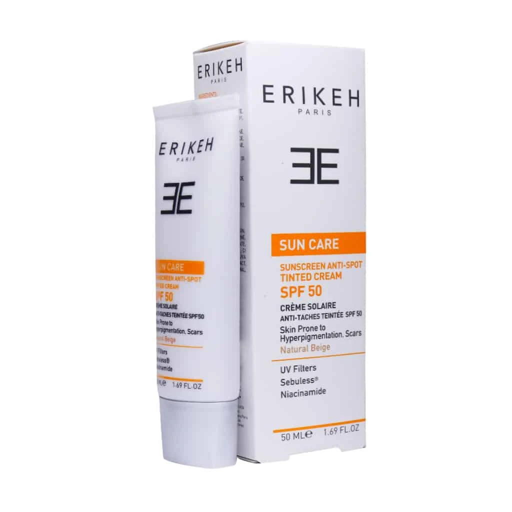 کرم ضد آفتاب و ضد لک SPF50 اریکه ۵۰ ملی لیتر - بژ طبیعی