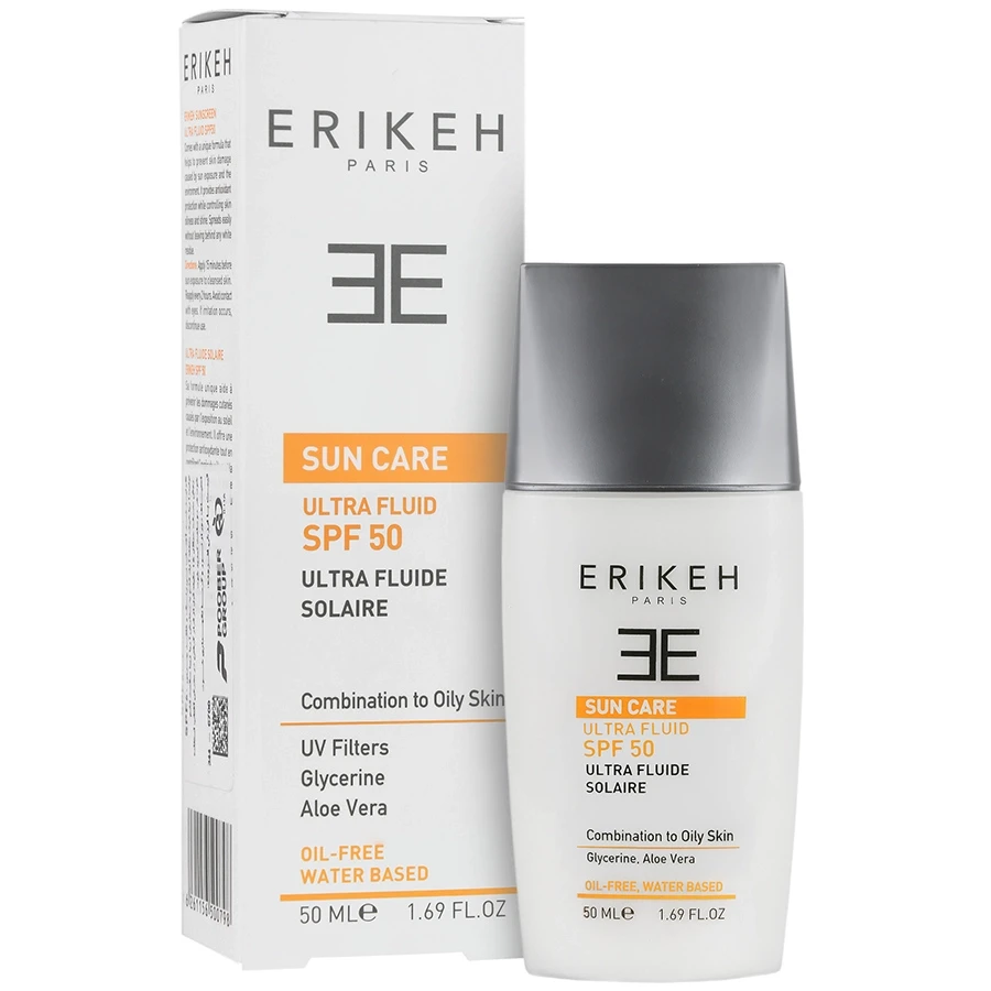 فلوئید ضد آفتاب SPF50 اریکه پوست چرب 50 میلی لیتر - بی رنگ