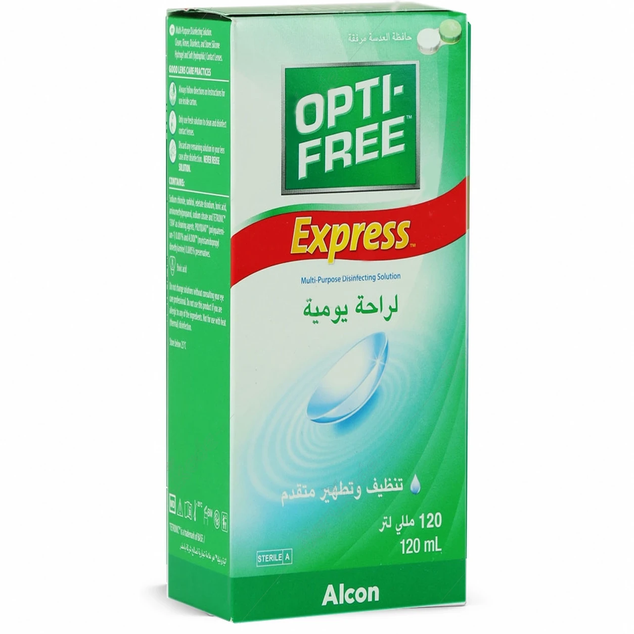 محلول شستشوی لنز تماسی اپتی فری  آلکان - ۱۲۰ میلی لیتر
